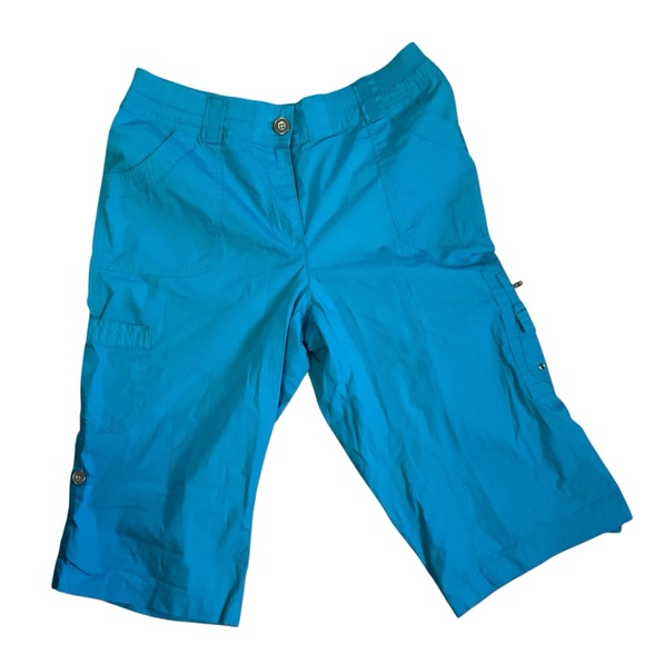 Chico's Turquoise capris - Picture 1 of 3